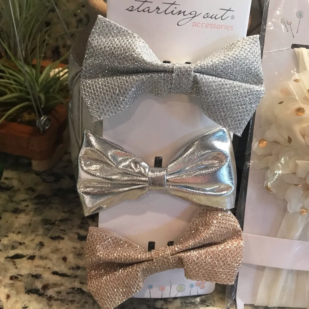 STARTING OUT MULTIPACK HAIR BOWS/HEADBANDS NEW
